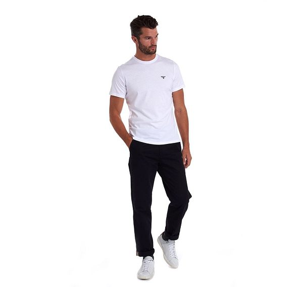 Barbour Essential Sports T-shirt White | BABO88284