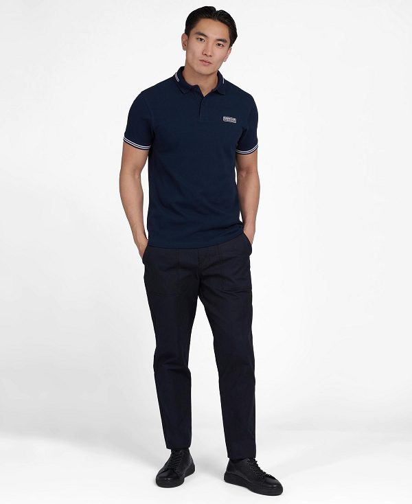 Barbour Essential Tipped Polo Black | BABO88049