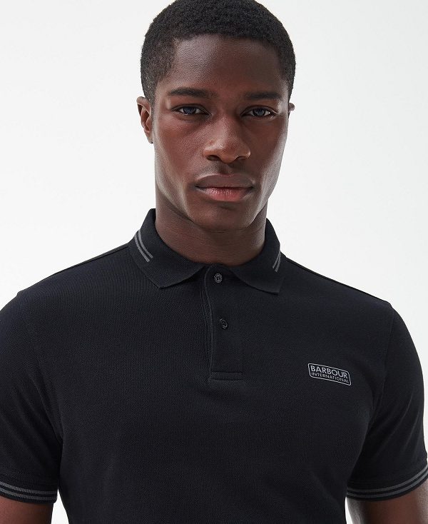 Barbour Essential Tipped Polo Iron Ore | BABO88055