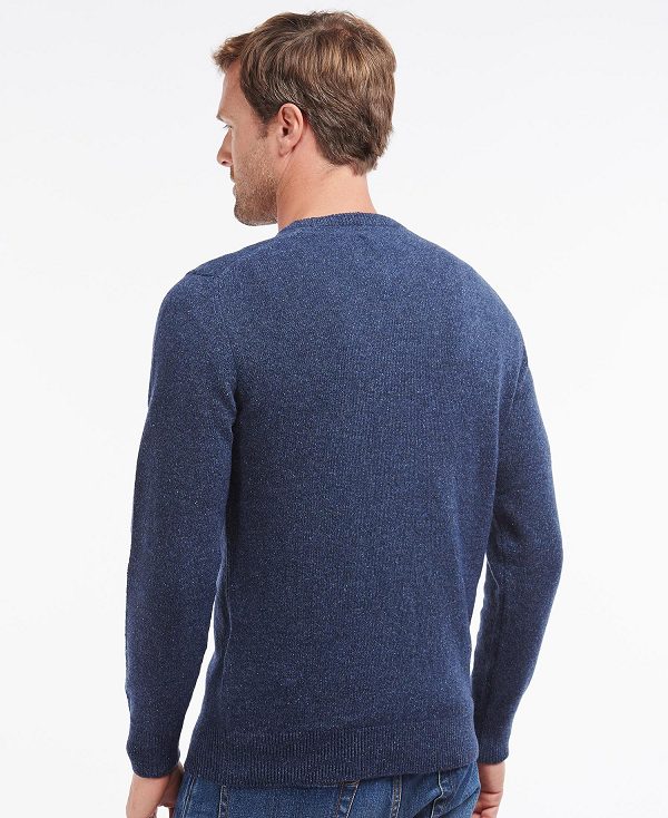 Barbour Essential Tisbury Crew-neck Sweatshirt Navy | BABO88568