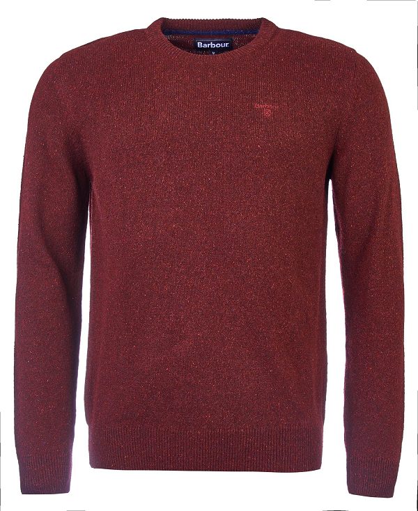 Barbour Essential Tisbury Crew-neck Sweatshirt Red | BABO88578