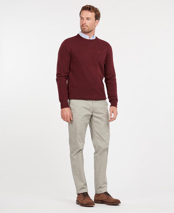 Barbour Essential Tisbury Crew-neck Sweatshirt Red | BABO88578