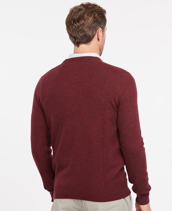 Barbour Essential Tisbury Crew-neck Sweatshirt Red | BABO88578