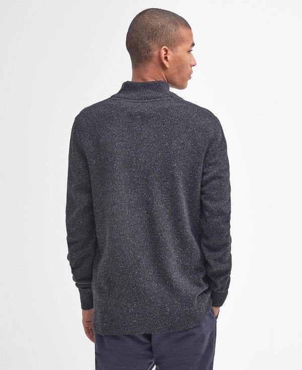 Barbour Essential Tisbury Half Zip Sweatshirt Grey | BABO88530