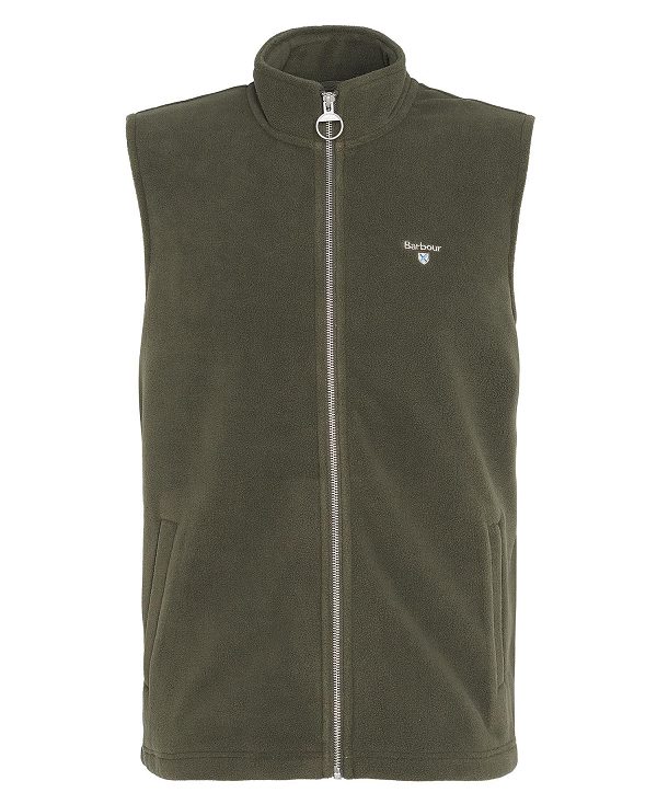 Barbour Essentials Fleece Gilet Green | BABO88717