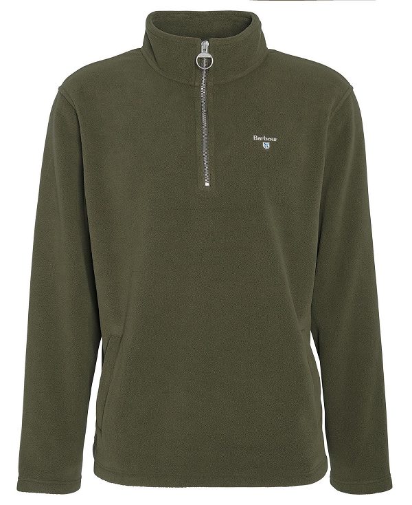 Barbour Essentials Half-zip Fleece Green | BABO88707