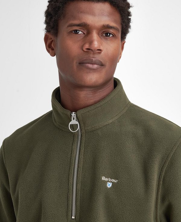 Barbour Essentials Half-zip Fleece Green | BABO88707