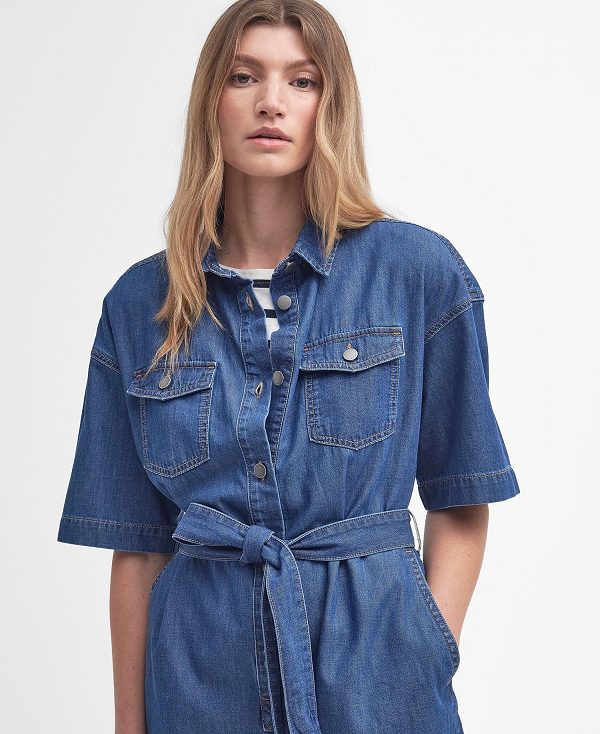 Barbour Evelyn Denim Playsuit Authentic | BABO89626