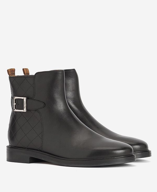 Barbour Everly Ankle Boots Classic Black | BABO89860