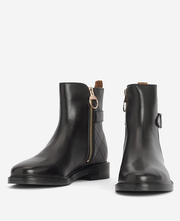 Barbour Everly Ankle Boots Classic Black | BABO89860