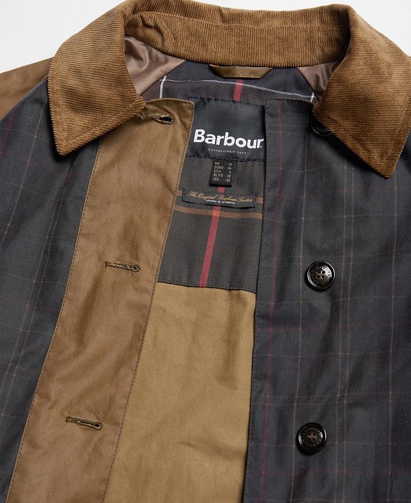 Barbour Everly Wax Trench Coat Sand/Dull Classic | BABO89182