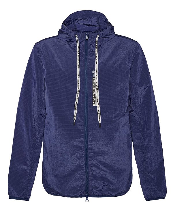 Barbour Exchange Hooded Jacket Pigment Navy | BABO88471