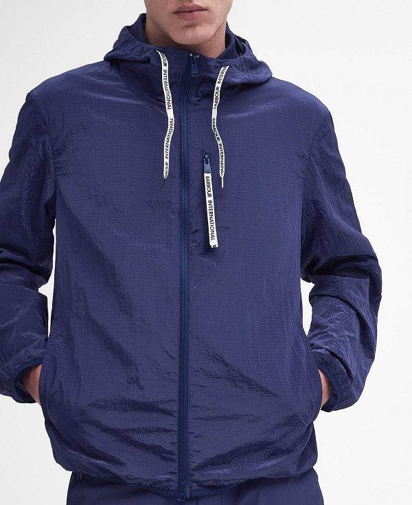 Barbour Exchange Hooded Jacket Pigment Navy | BABO88471