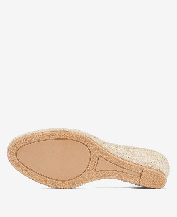 Barbour Falmouth Wedged Sandals Blue Mist | BABO89902