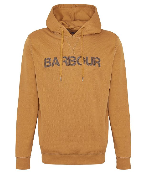 Barbour Farnworth Logo Hoodie Cumin | BABO88447