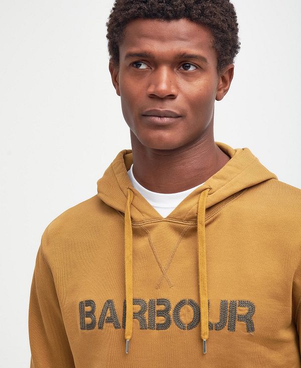 Barbour Farnworth Logo Hoodie Cumin | BABO88447