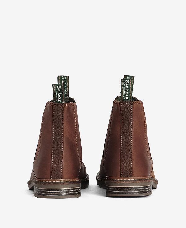 Barbour Farsley Chelsea Boots Dark Tan | BABO88847