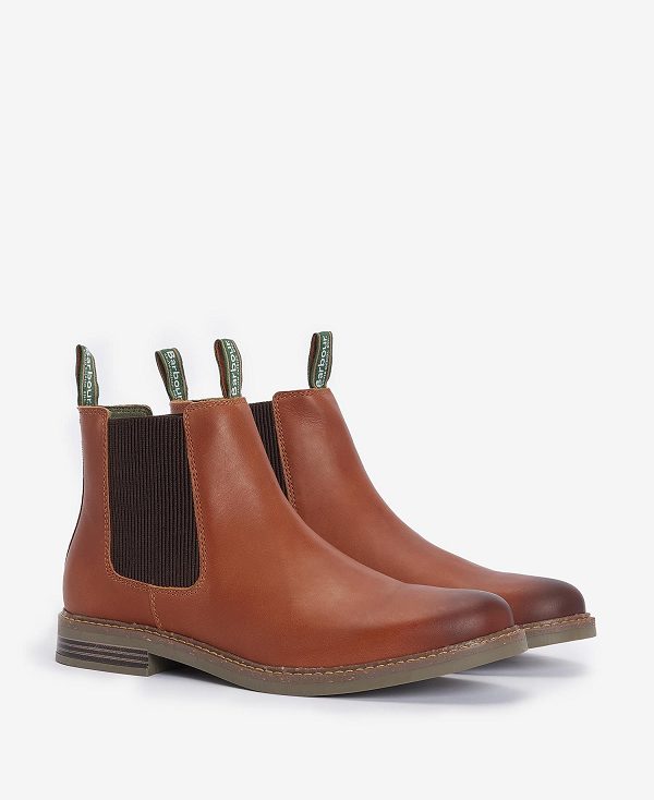 Barbour Farsley Chelsea Boots Whisky | BABO88873