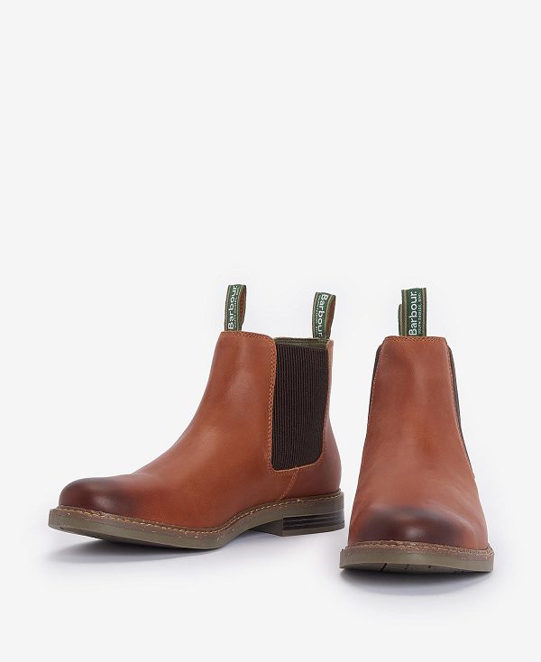 Barbour Farsley Chelsea Boots Whisky | BABO88873