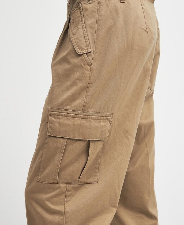 Barbour Faulkner Tapered Cargo Trousers Trench | BABO88791