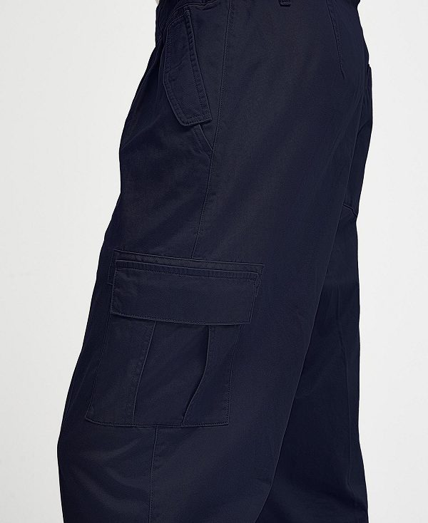 Barbour Faulkner Tapered Cargo Trousers Classic Navy | BABO88793