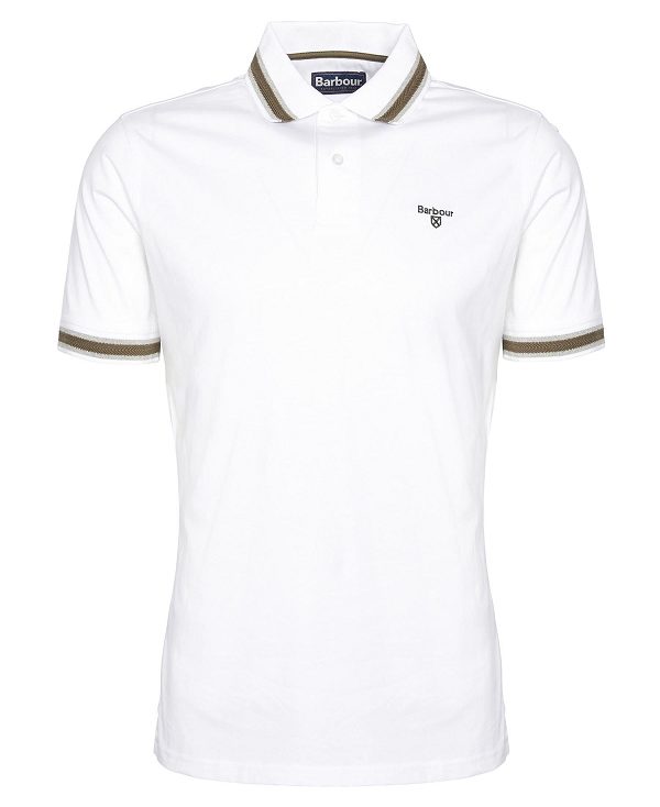 Barbour Featherstone Polo Shirt Classic White | BABO88078