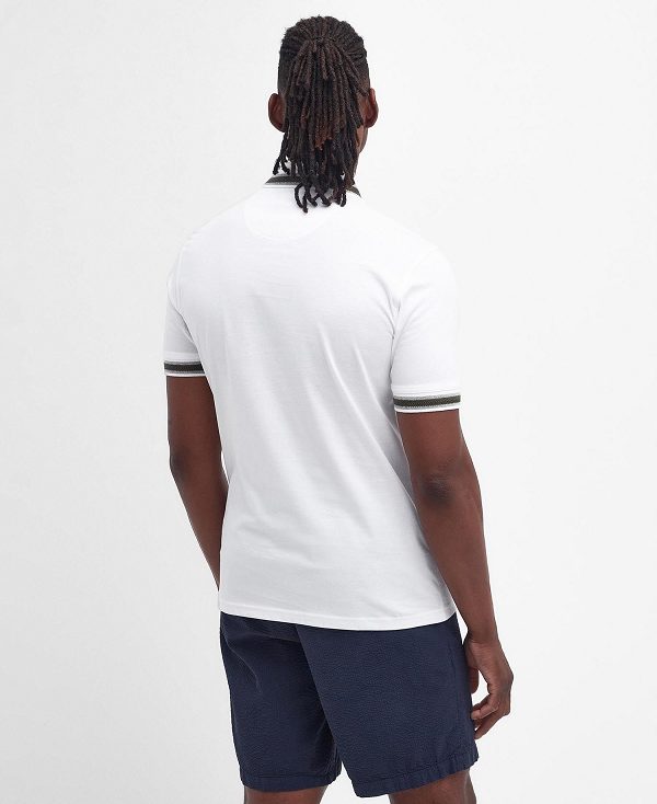 Barbour Featherstone Polo Shirt Classic White | BABO88078