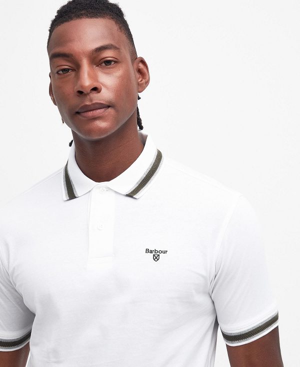 Barbour Featherstone Polo Shirt Classic White | BABO88078