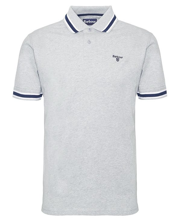 Barbour Featherstone Polo Shirt Grey Marl | BABO88079