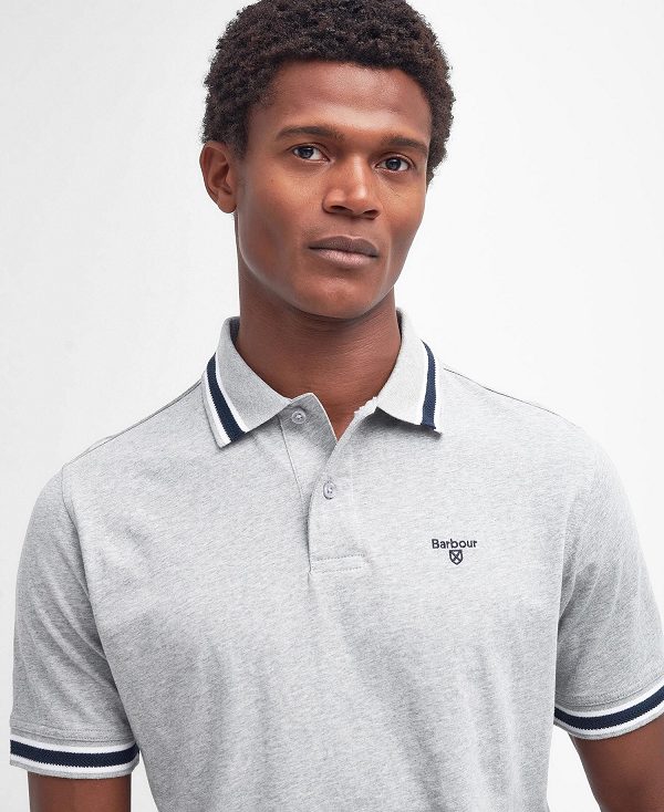 Barbour Featherstone Polo Shirt Grey Marl | BABO88079