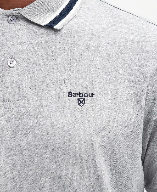 Barbour Featherstone Polo Shirt Grey Marl | BABO88079