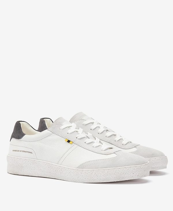 Barbour Felix Trainers Off Classic White | BABO88887