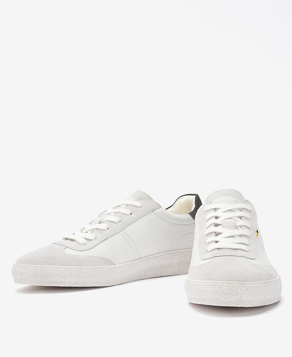 Barbour Felix Trainers Off Classic White | BABO88887