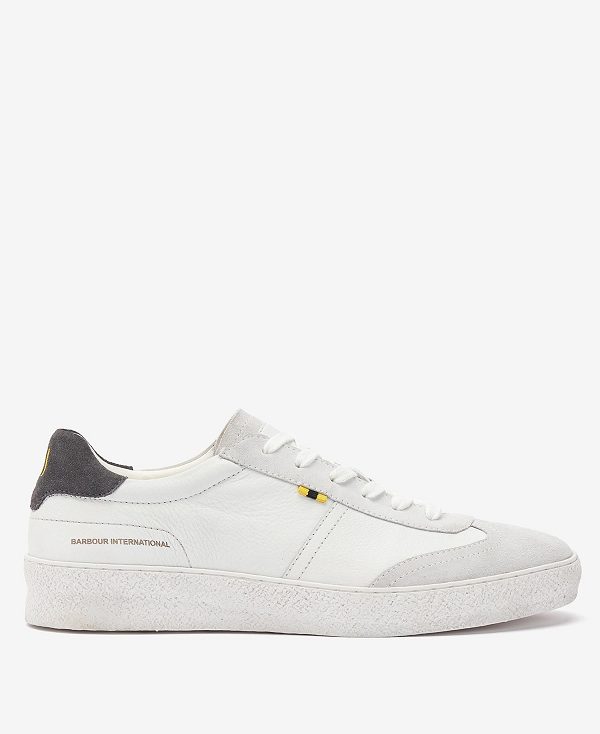 Barbour Felix Trainers Off Classic White | BABO88887