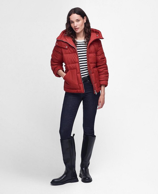 Barbour Ferndale Quilted Jacket Saffron Red | BABO89286