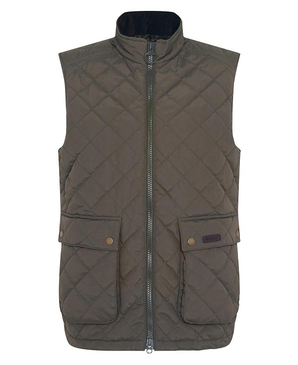 Barbour Fernwood Gilet Dark Olive | BABO87551