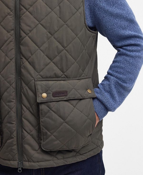 Barbour Fernwood Gilet Dark Olive | BABO87551