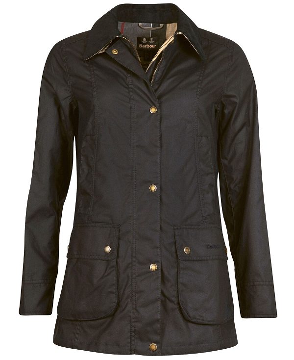 Barbour Fiddich Wax Jacket Navy/Dress | BABO89219