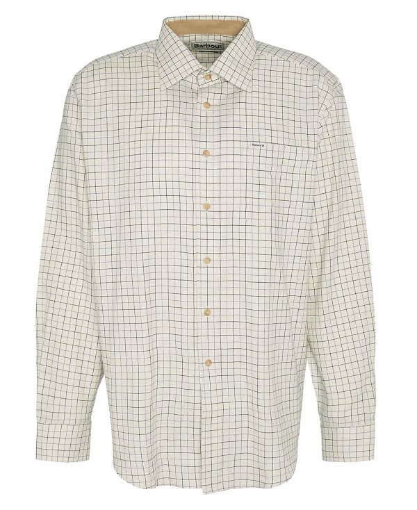 Barbour Field Regular Long-sleeved Shirt Blue | BABO87939