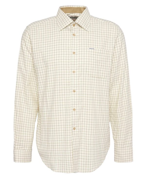 Barbour Field Tattersall Shirt Navy | BABO87935