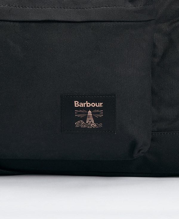 Barbour Field Waxed Holdall Classic Black | BABO88927