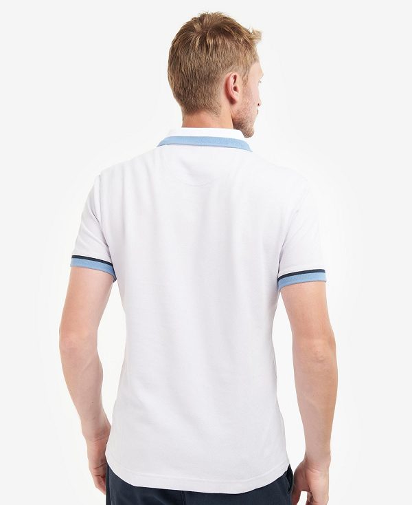 Barbour Finkle Polo Shirt White | BABO88012