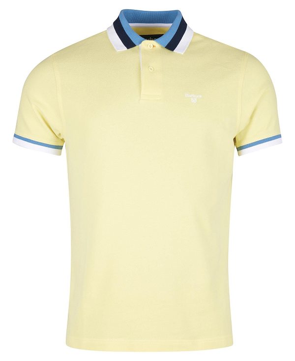 Barbour Finkle Polo Shirt Yellow | BABO88013