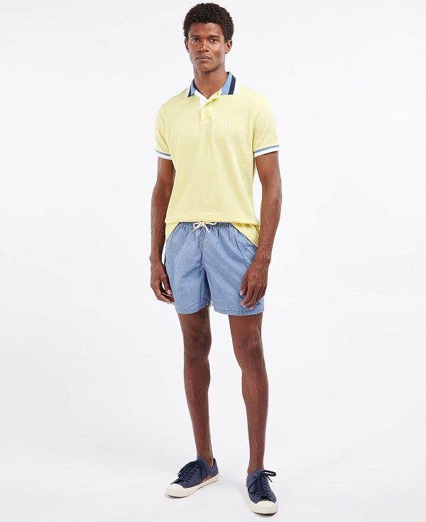 Barbour Finkle Polo Shirt Yellow | BABO88013