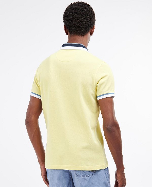 Barbour Finkle Polo Shirt Yellow | BABO88013