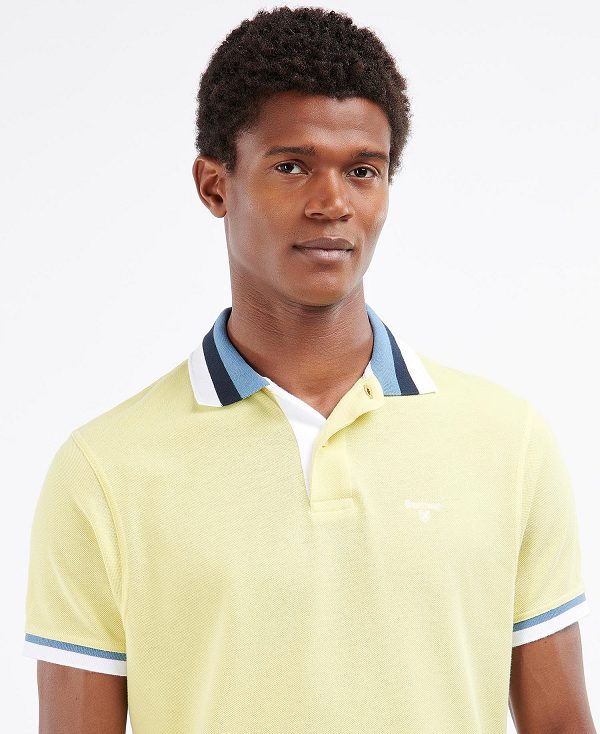 Barbour Finkle Polo Shirt Yellow | BABO88013