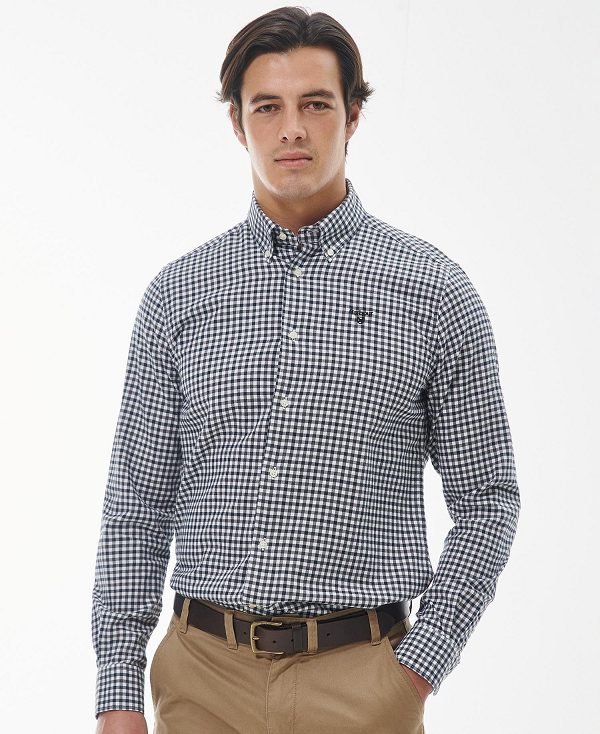 Barbour Finkle Tailored Fit Shirt Grey | BABO87872