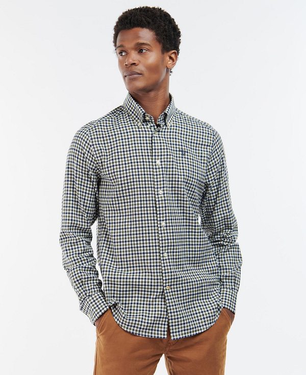 Barbour Finkle Tailored Fit Shirt Olive | BABO87870