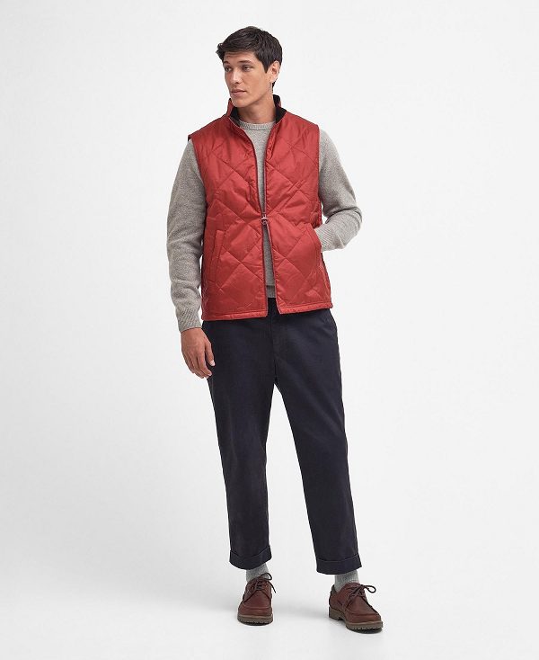 Barbour Finn Gilet Dark Red | BABO87577