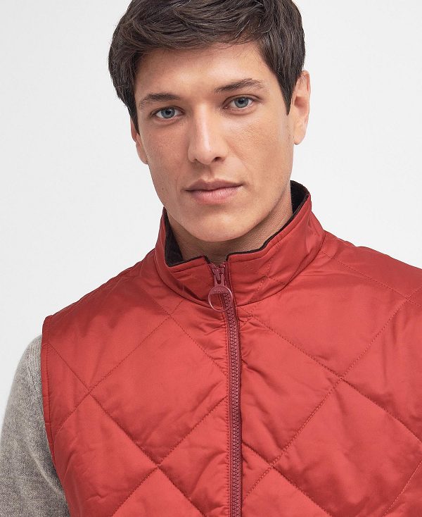 Barbour Finn Gilet Dark Red | BABO87577